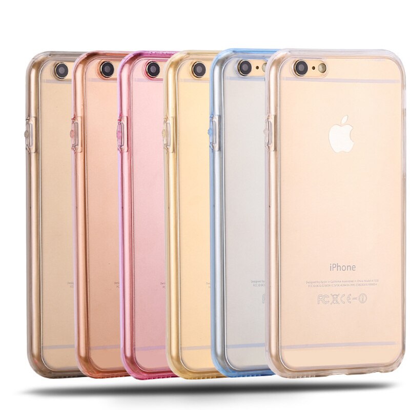 2X custodia in silicone anteriore e posteriore per iPhone X XS Max XR Cover protettiva completa per iPhone 6 6s 7 8 Plus 11 Pro Max 5 5s SE Funda