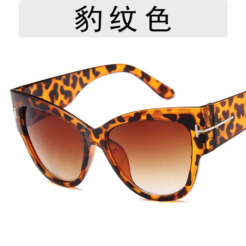 Trend Zonnebril T-Woord Retro Grote Frame Zonnebril Vrouwen Zonnebril Zonnebril Vrouwen Heren Zonnebrillen