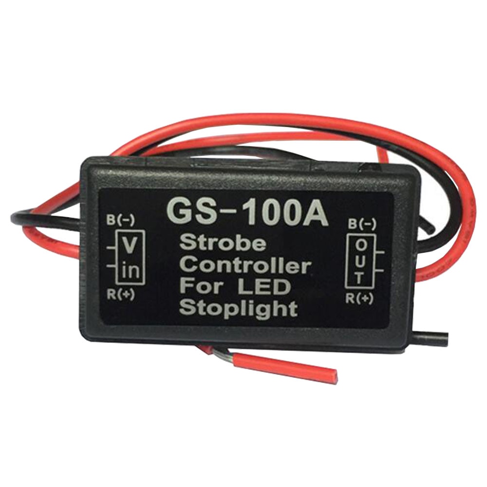 Gs -100a remlichtcontroller 12v 24v snel en langzaam knipperende remstroboscooprelais knipperrelais