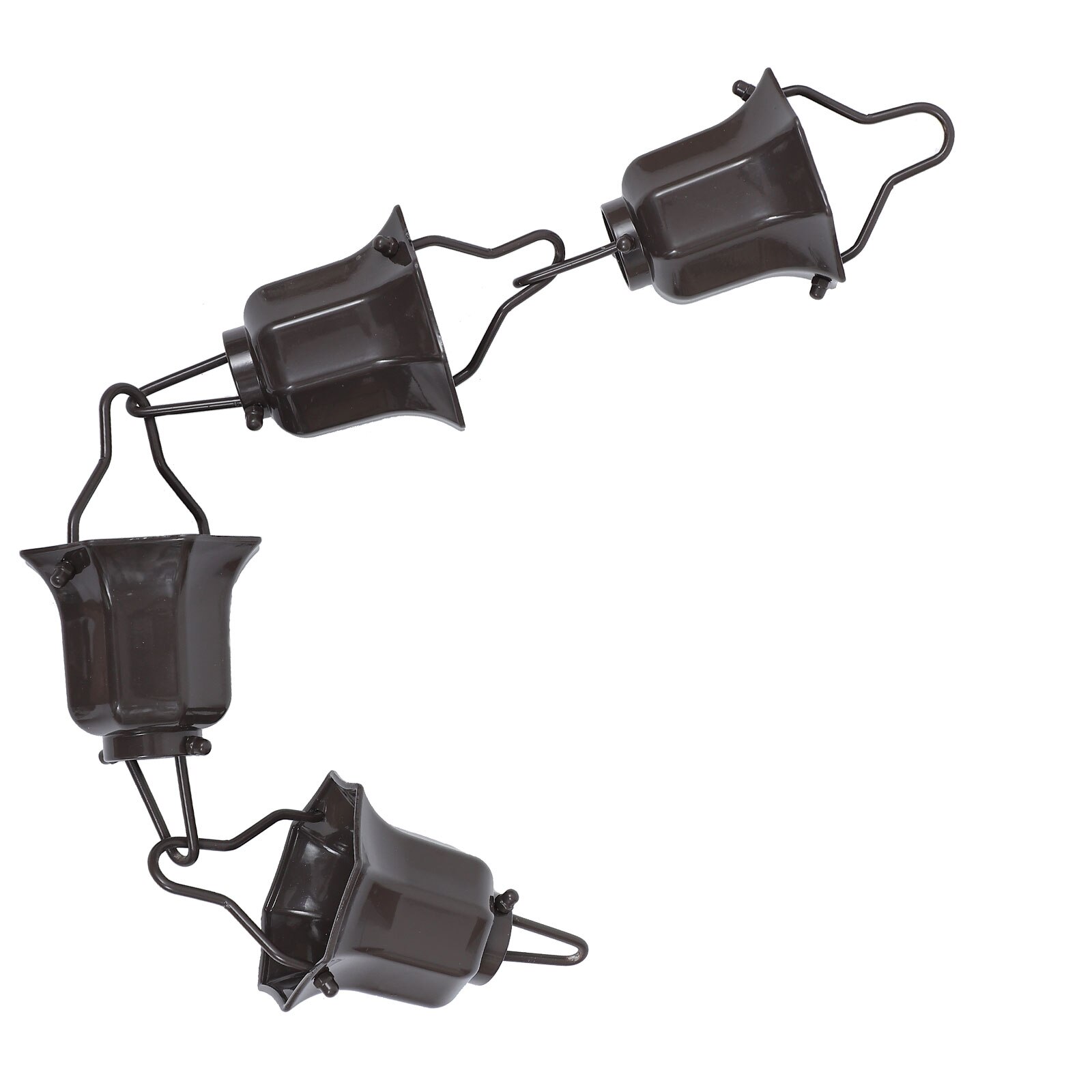 Regenketting Met Metalen Vogels 2.4M - Sfeervolle Outdoor Decoratie Brons
