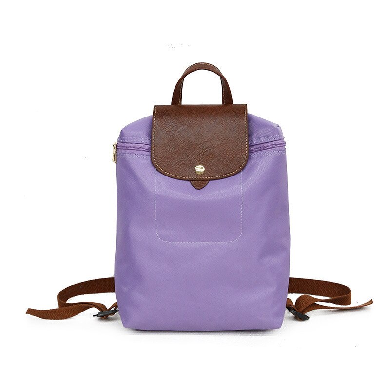 Sac à dos en nylon imperméable pour femme, style école, voyage, voyage