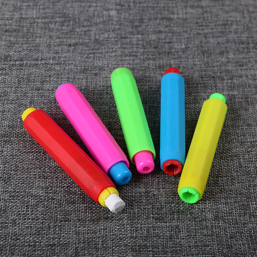 1PC nauczyciel tablica plastikowa podstawka na kredę s kreda kolor losowo podstawka na kredę