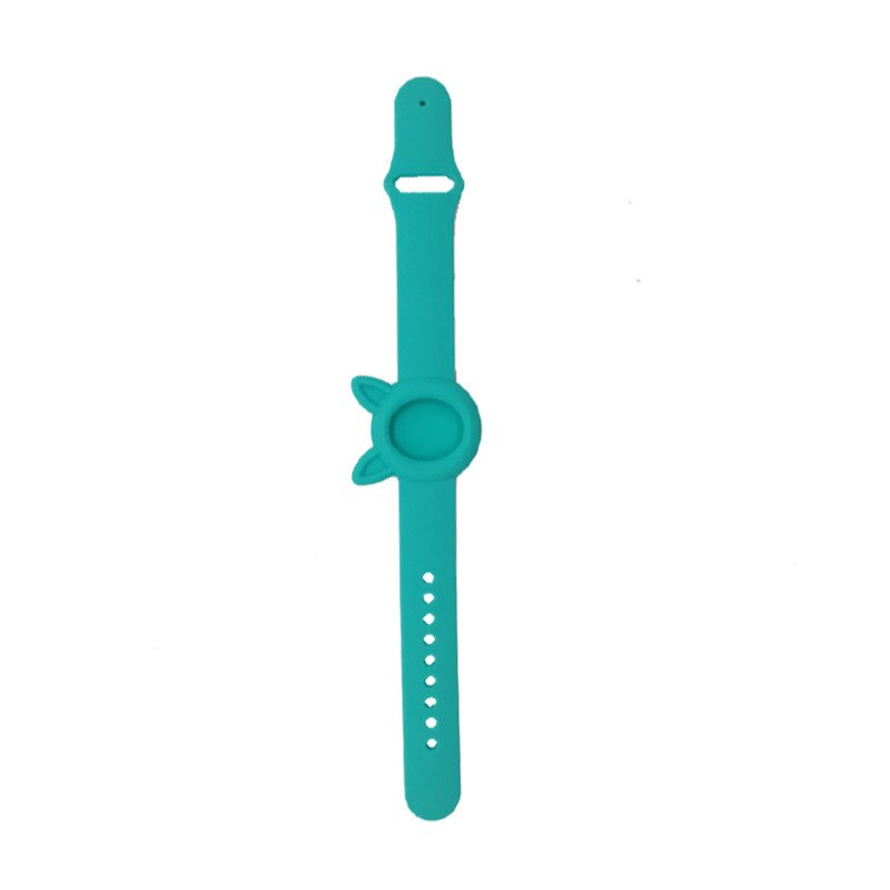 Voor Apple Airtags Kinderen Pols Bandjes Siliconen Case Air Tag Accessoires Protector Tracker Beschermhoes Voor Airtag Horlogeband: Teal Green New