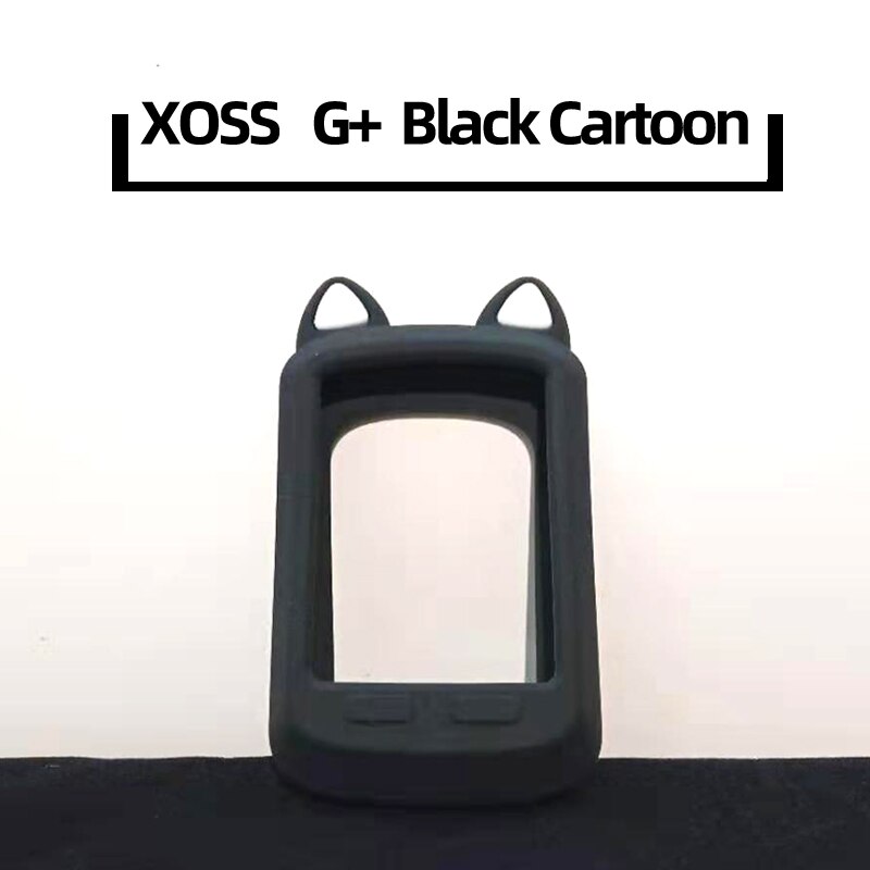 XOSS G protective Case Silicone Cover Compatible Xoss G G PLUS Bicycle Computer Wireless GPS Speedometer: Black cat ears