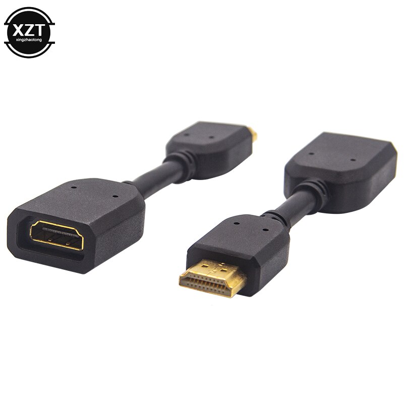 10cm HDMI Extension Cable Male To Female Cable Switcher For Google Chromecast LCD HDTV 4K 1080P