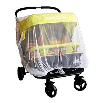 Neugeborene Zwilling Kinderwagen Moskitonetz Für Zwillinge Kinderwagen Kinderwagen schutz Fliege Mücke-insekt-wanzen Abdeckung Kleinkinder Zwilling Kinderwagen Netz Bar