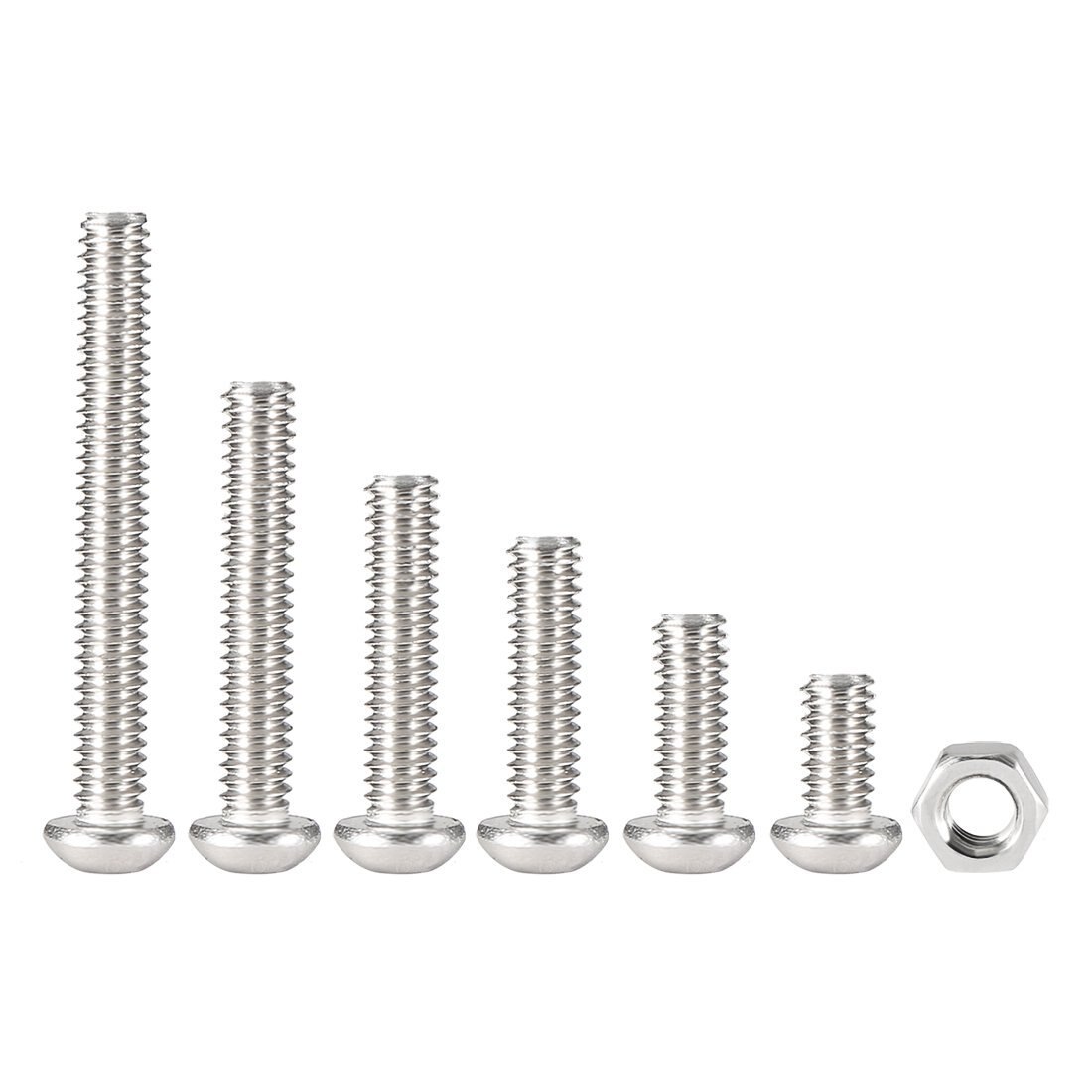 Kit de boulons à tête hexagonale en acier inoxydable, 230 pièces, M2 304