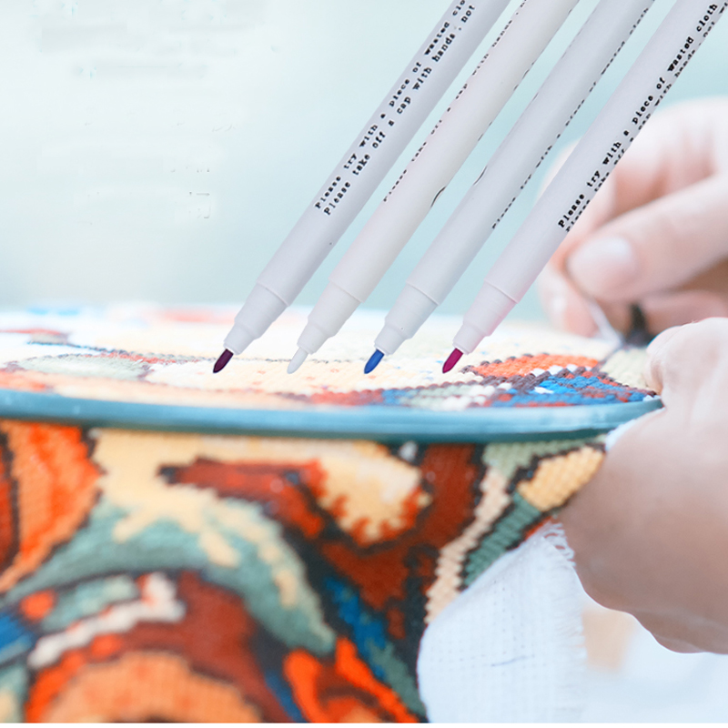 Haile Fabric Markers Fade Out for Drawing Lines Disappearing Marker Pens Patchwork Fabric PP Multi Purpose DIY Craft Sewing Tool