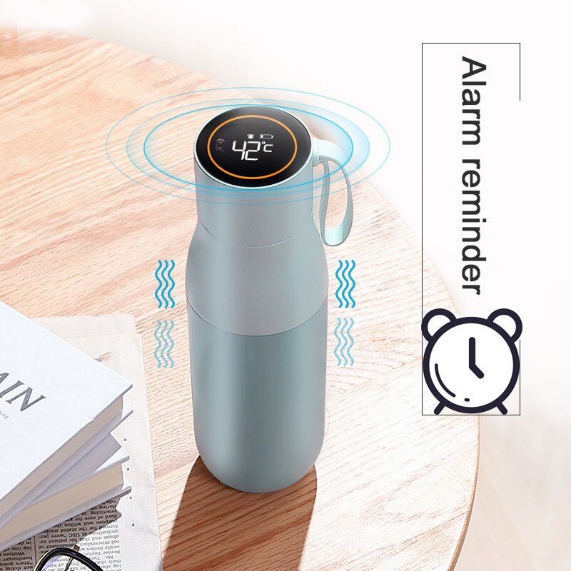 Bouteille Thermos en acier inoxydable de 400ml, Rechargeable par USB, avec affichage de la température, flacon à café sous vide, bouteille d&#39;eau, high-tech