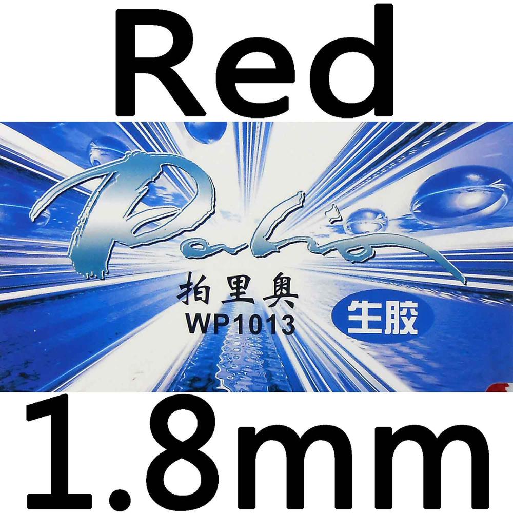 Palio WP1013 (WP 1013, WP-1013) medium pips-out tafeltennis/pingpong rubber met spons: red 1.8mm