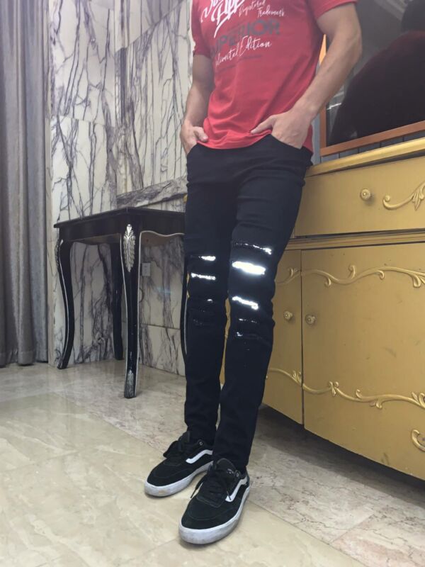 High Waist Women's Jeans Retro Women Wide Leg Pants Trousers Streetwear Holes Ripped Y2K Jean Teen Girls Straight Denim Jeans main image 1