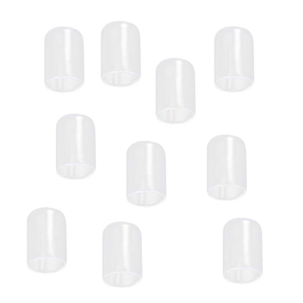 10 Pieces Silicone Pool Cue Tip Protector Saver Sleeve Billiard Accessories