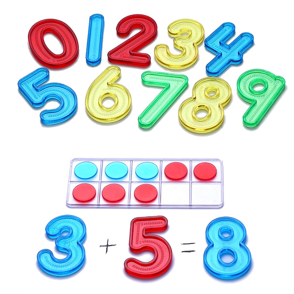 Giocattoli matematici Montessori per 3 anni numero di tavolo leggero conteggio matematica materiale giocattoli educativi in età prescolare per bambini H2365H