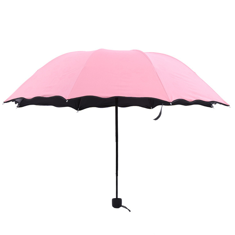 Kids Paraplu Winddicht Regen Zon Anti UV Opvouwbare Paraplu Magic Water Bloei Dikker Paraplu Paraguas Voor Outdoor Kind: Roze