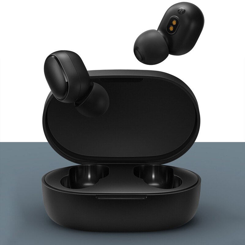 Xiaomi-auriculares Redmi Airdots TWS con Bluetooth 5,0, auriculares inalámbricos estéreo de graves con micrófono, auriculares manos libres con Control IA