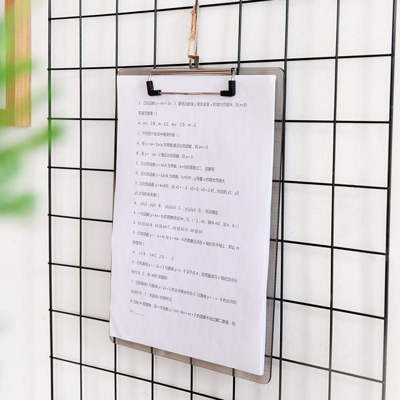 A4 Transparent Writing Board Clip Double Scale Clipboard Paper Pad Writing Pad Record Plate Clip Office Professiona