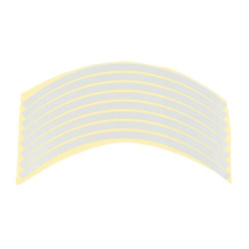 Fiets Stickers 21Cm X 0.8Cm Fiets Reflecterende Reflector Fietsen Waarschuwing Reflector Film Fietsen Decal Tape Fiets Stickers: White