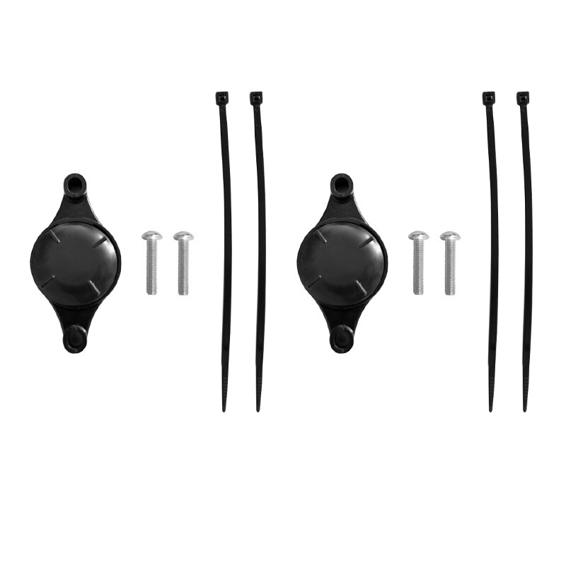 Manchon de protection Anti-perte pour AirTag, support d&#39;arc de siège, vtt de route, support de montage de vélo, porte-clés en Nylon, étui de localisation: Black  2 Pcs