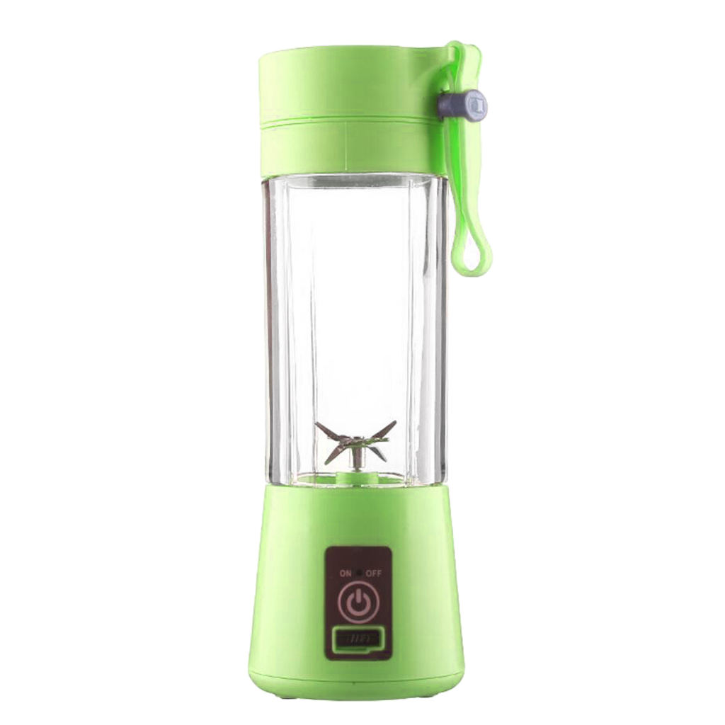 Draagbare 380Ml Oplaadbare Usb Elektrische Juicer Cup Ijs Blender Bpa-vrij Elektronische Juicer Cup: Green