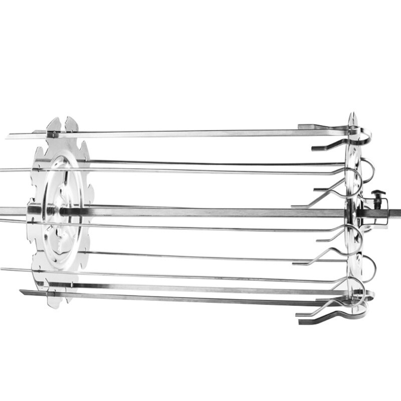 Roestvrij Staal Gegrilde Kooi Bbq Koffiebrander Barbecue Kebab Maker Vlees Spies Machine Bbq Grill Keuken Lucht Friteuse Accessorie: S