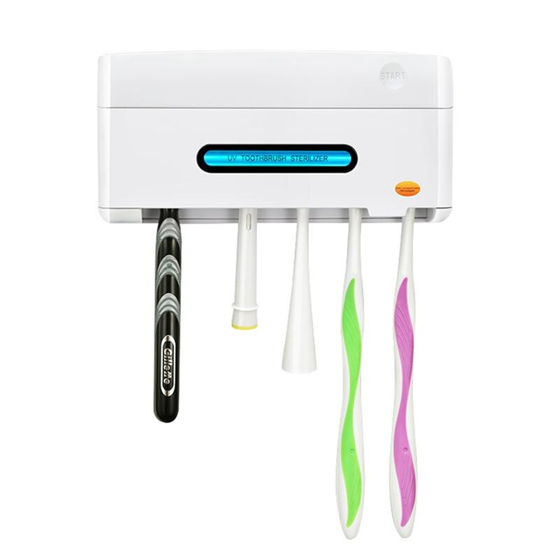 Wandmontage Uv Desinfecteren Tandenborstel Scheermes Sterilisator Box Veilige Uv Light Tandenborstel Sterilisator Houder Rack
