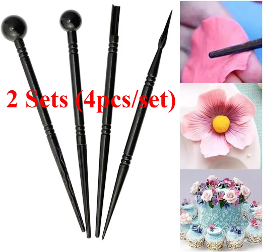 Alle gereedschappen voor keramiek, polymeerklei, boetseren, modelleren, kunstsculptuur, pottenbakken, gereedschapset, stippelmes, vormmes, snijder, klei: Veelkleurig