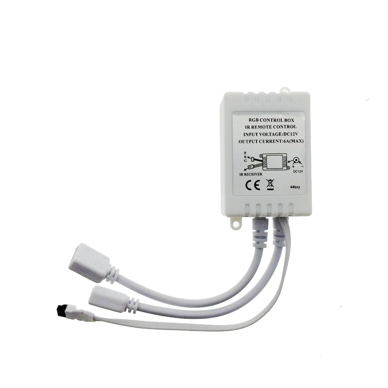 LED RGB Controller 44 Sleutel Dubbele Uitgang IR Afstandsbediening voor LED RGB strip DC12V