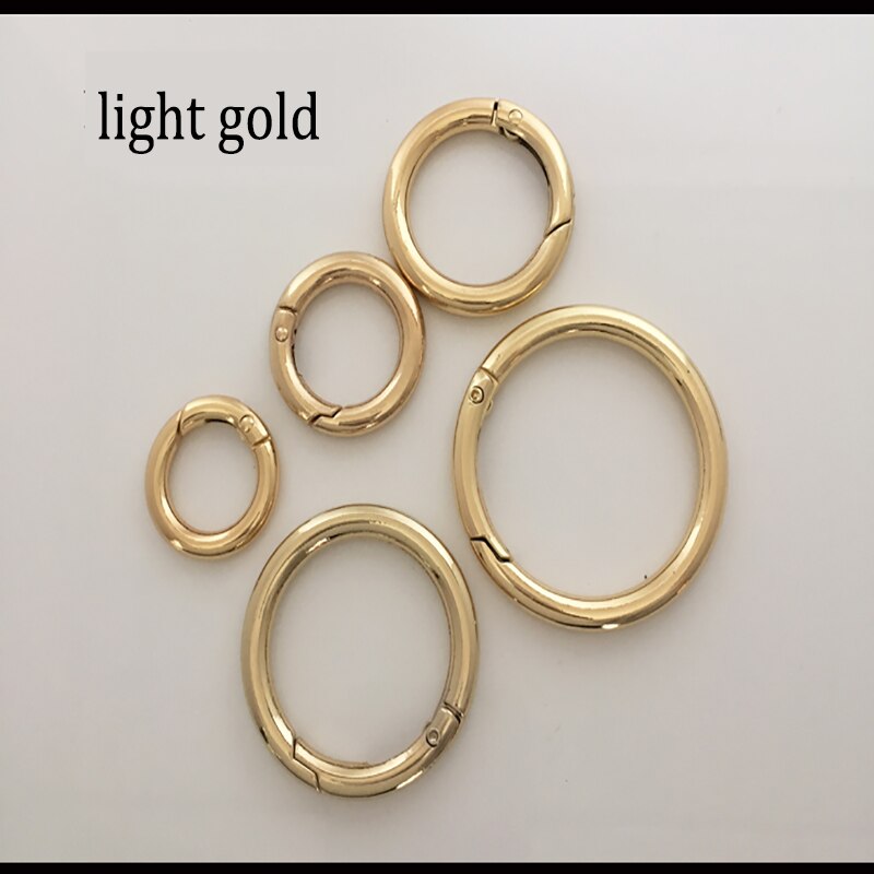 4PCS Metal D O Ring Openable Clap For Bags Handbag DIY Snap Clasp Claps Trigger For Handbags Straps for Bag Parts Accessories