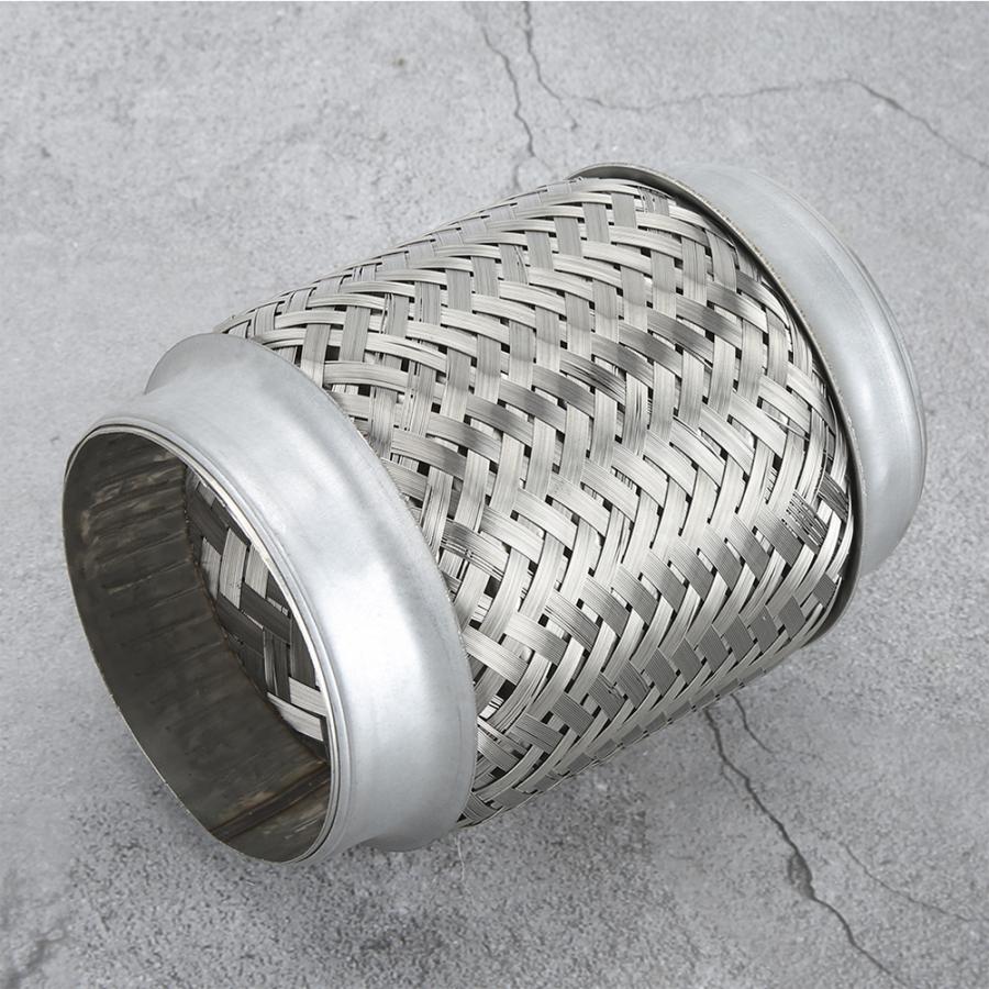 Car Accessories 3.5 x 6in Stainless Steel Flexible Exhaust Pipe Braided Internal Corrugated Tube automobiles