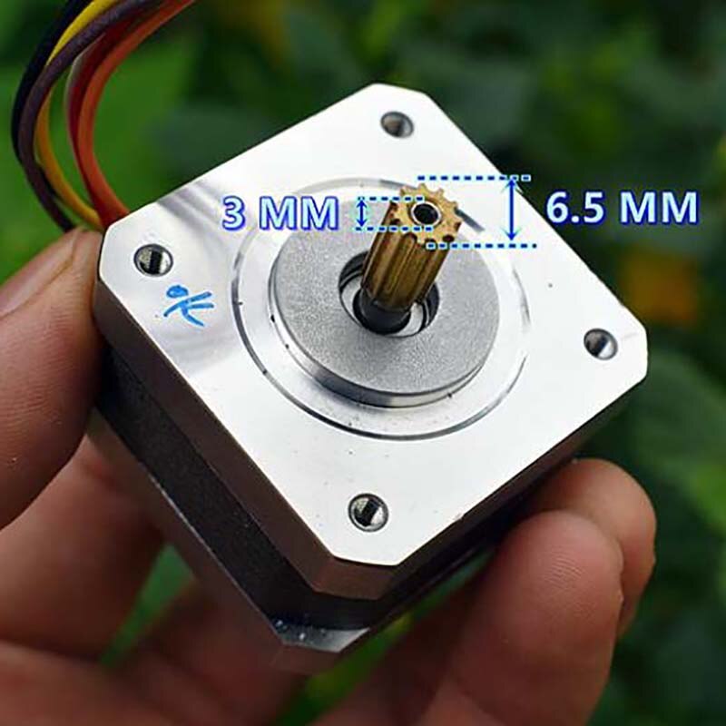 Nema 17 Stepper Motor 42 Motor Ball Bearing 2-phase 6-wire 0.2Nm 31.4mm Nema17 Stepping Motor 1.8° w/ Timing Pulley,3D Printer