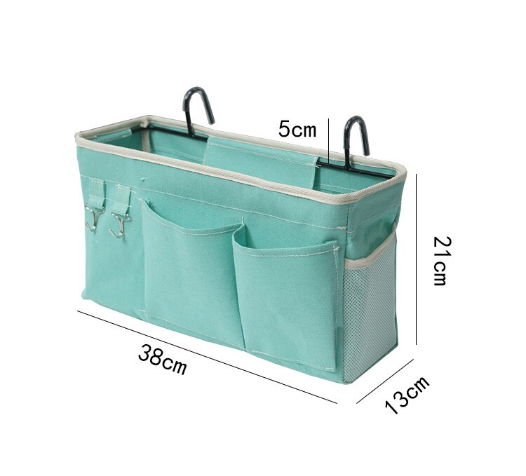 Hanging Organizer Bedside Storage Bag Large Capacity Holder For Dormitory Bed Bunk Hospital Bed Rails Hanging Organizers