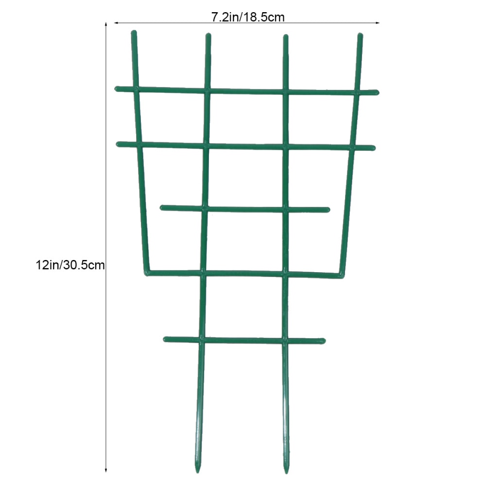 5 Pcs Plastic Garden Trellis Climbing Frame Fence Lattice Gardening Net Vegetable Plant Lattice Garden Tools Green