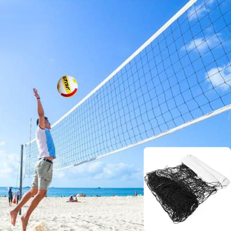 Universal- Stil 9,5 x1m Volleyball Netz Polyethylen Material Strand Volleyball Netz R66E