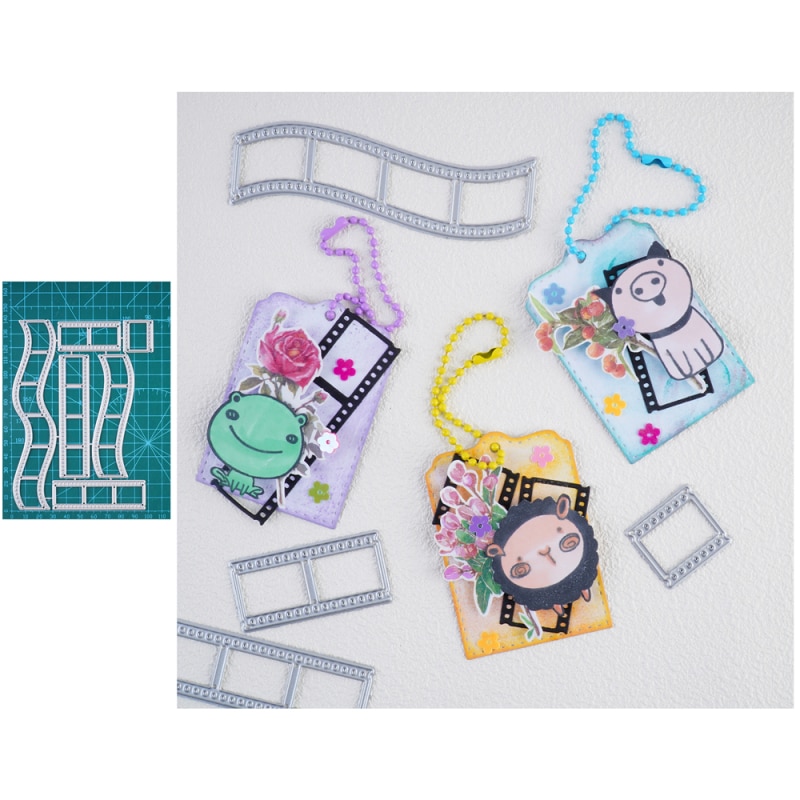 InLoveArts Photo Frame Metal Cutting Dies Stitched Diy Scrapbooking Album Decorative Embossing Paper Card Craft Die For