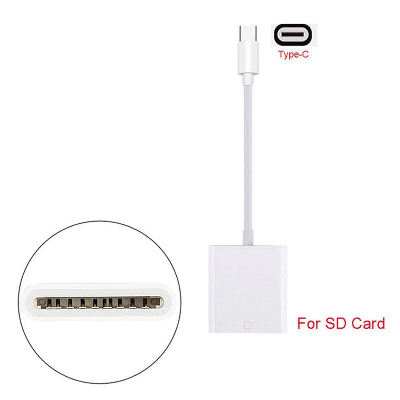 Usb 3.1 type c usb-c til sd sdxc kortlæser adapter til telefoner samsung