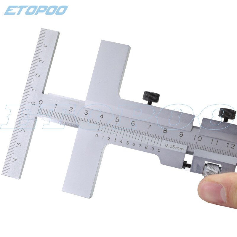 Pied à coulisse de marquage de Type T 0-160mm, avec réglage fin, outil de pont de raclage en T