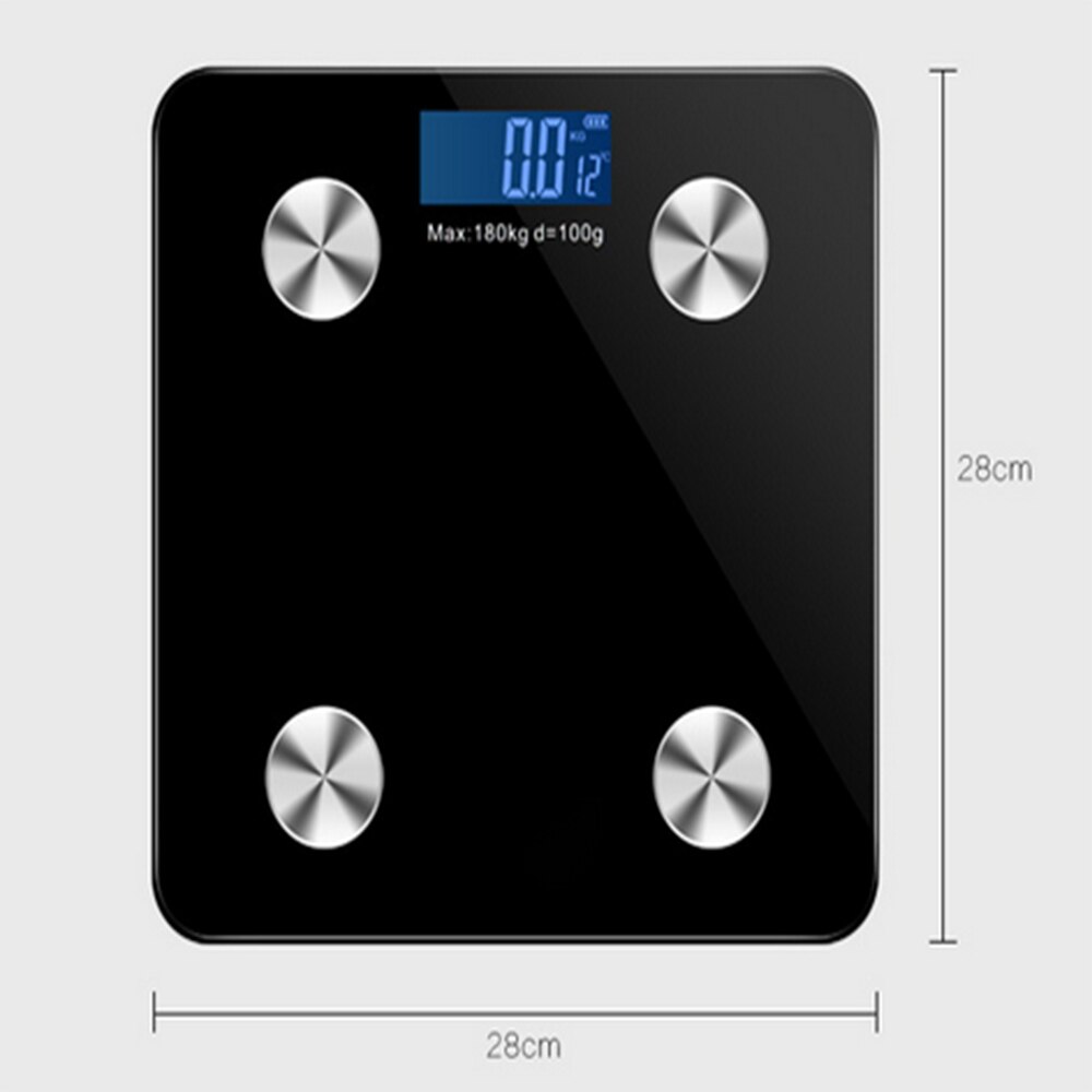Báscula de peso Bluetooth balanza salud electrónica inteligente báscula de grasa corporal