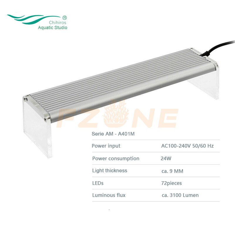 Récif réservoir Aquario Chihiros LED pour aquarium lampe d'éclairage pour poisson marin et corail bleu blanc et luminosité couleur réglable: A401M
