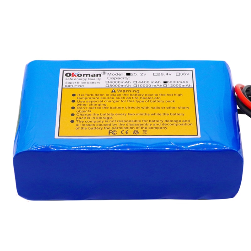 6 s 2p 24v 6ah 18650 batteri lithium batteri 25.2v... – Grandado