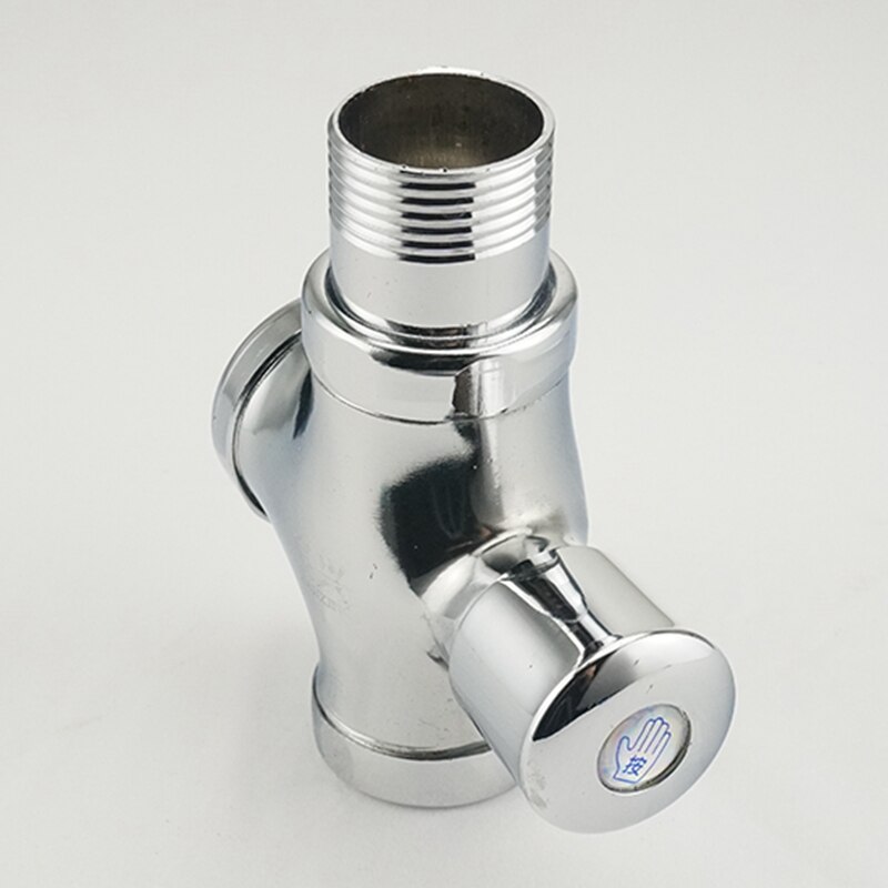 1PC Toilet Flush Valve Button Type 3/4" 1" PT Male Thread Dia. Pissing Hand By Flushing Valve Delay Self-closing