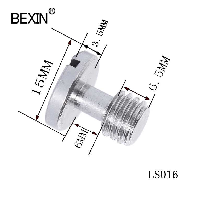 Tornillo de liberación rápida, adaptador de tornillo de anillo en D de eje D, rosca de 3/8 pulgadas para trípode de cámara, placa de liberación rápida Qr (paquete de 5)-LS016