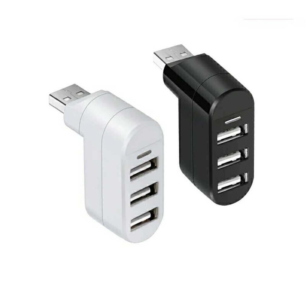 3 Ports USB HUB 2.0 USB Splitter High Speed Rotatable Adapter Mini Hub USB Charging Splitter For Laptop Computer