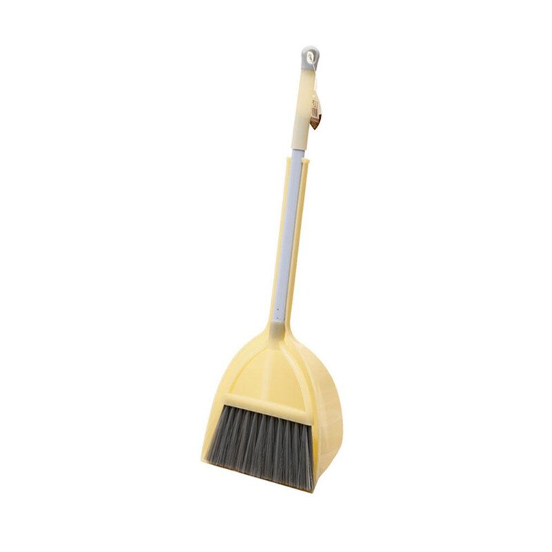 Kids in Kitchen Broom Mop Miniature Utensils Toys Stretchable Floor Cleaning Tools Mop Broom Dustpan Play house Toys: broom yellow