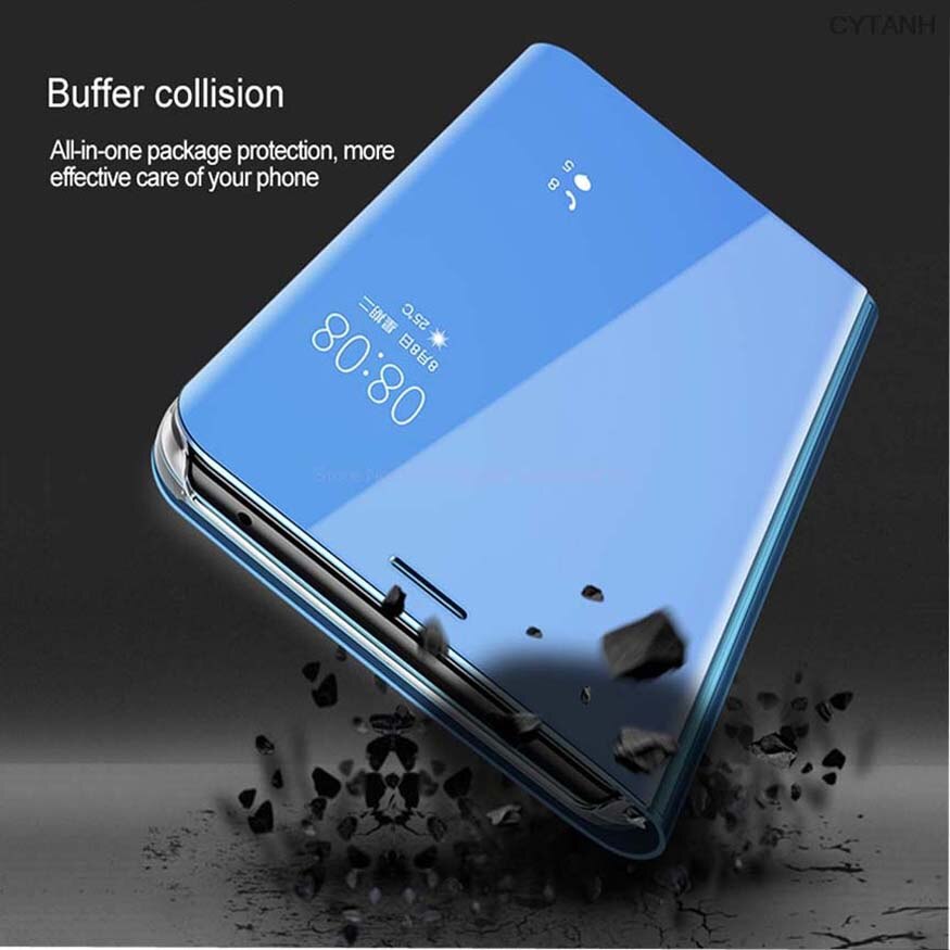 Coque voor oppo  a5s hoesje oppo  ax5s hoesje flip spiegel cover telefoonhoesje voor oppo  a5s cph 1909 oppoax 5s oppoa 5s hoesje  a5 s beschermhoes