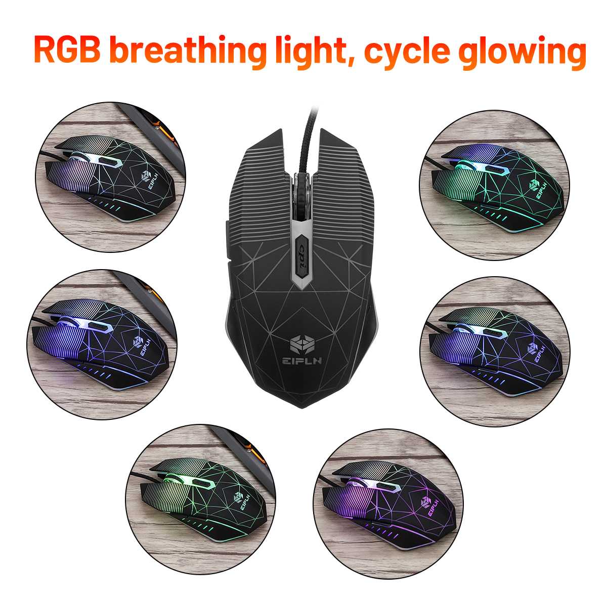 Gaming Keyboard Mouse Set Mechanical Feel With RGB LED Backlight Phone Holder Gamer USB Wired Ergonomic Keyboard Combos