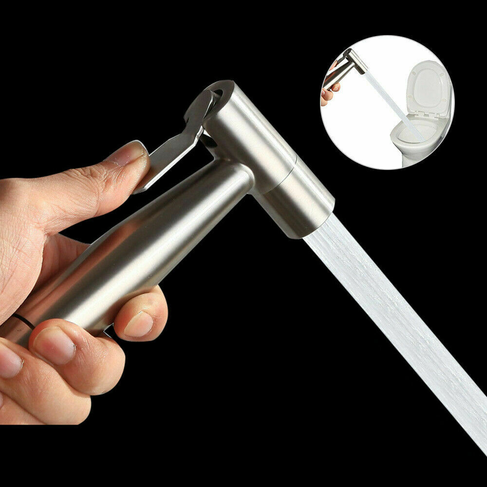 Handheld Rvs Douche Kranen Functie Badkamer Gezondheid Bidet Spray Douchekop Shattaf Wc Met Slang Kit Tool