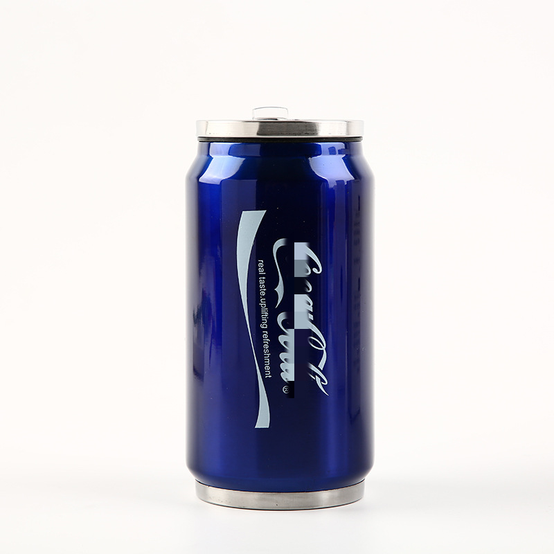 Cup Sports Water Cup 304 Stainless Steel Thermos Portable Thermos Outdoor Water Cup Travel: 350ml / Blue