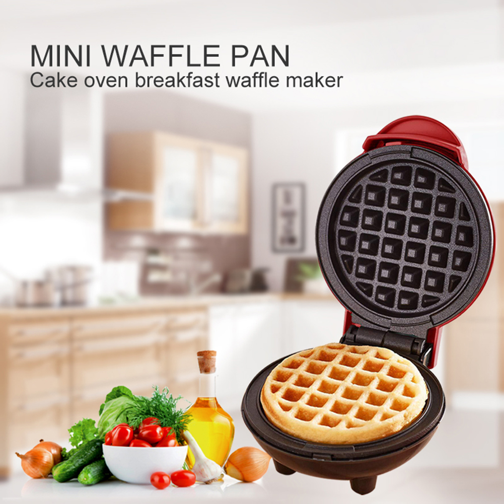 Mini Waffles eléctricos de 350W, máquina de hacer masa semiesférica para el horno, máquina de hacer gofres para el desayuno, máquina de hacer gofres para el horno, máquina para hacer gofres DIY