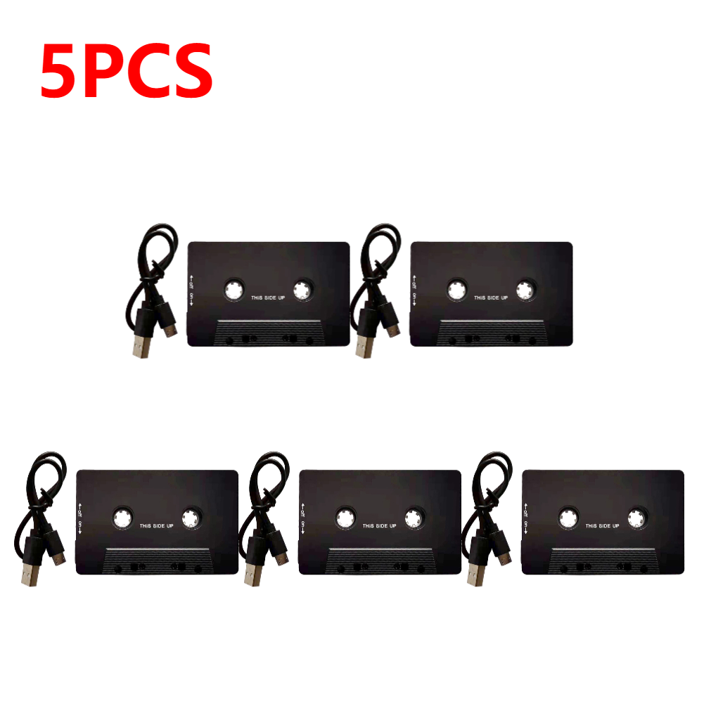 Bluetooth-kompatibel Konverter Auto Band AAC MP3 SBC Stereo Audio- Kassette Spieler AUX Adapter kabellos BT 5,0 Universal- Spieler: Braun