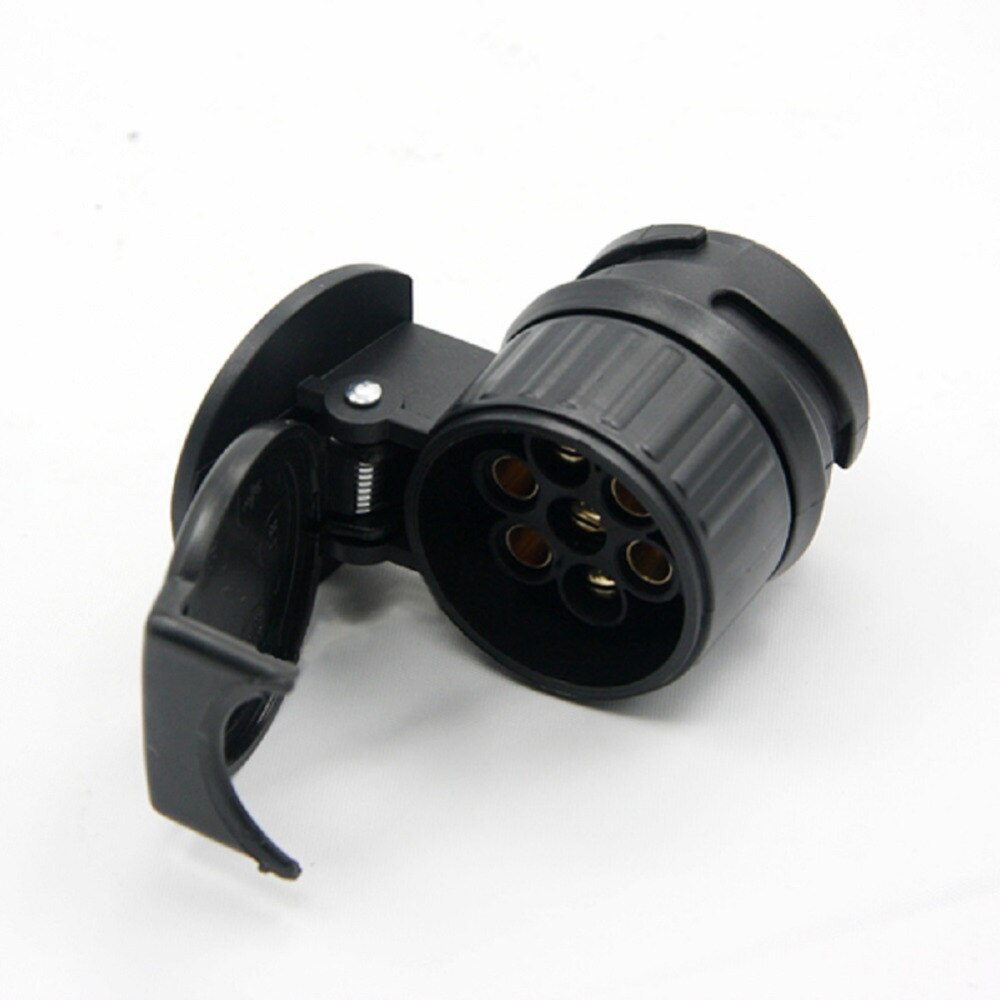 Tirol 13 Om 7 Pin Trailer Adapter Black Plastic Trailer Bedrading Connector 12V Trekhaak Trekhaak Plug N Type T22775b